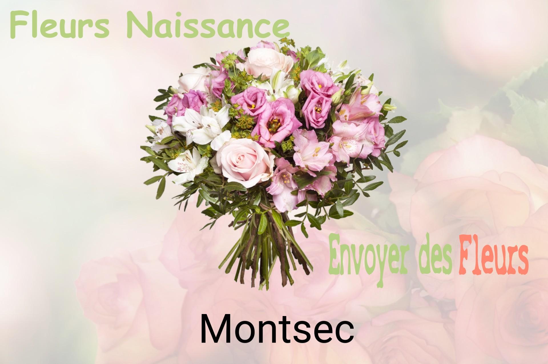 Bouquet de fleurs de naissance livré à Montsec