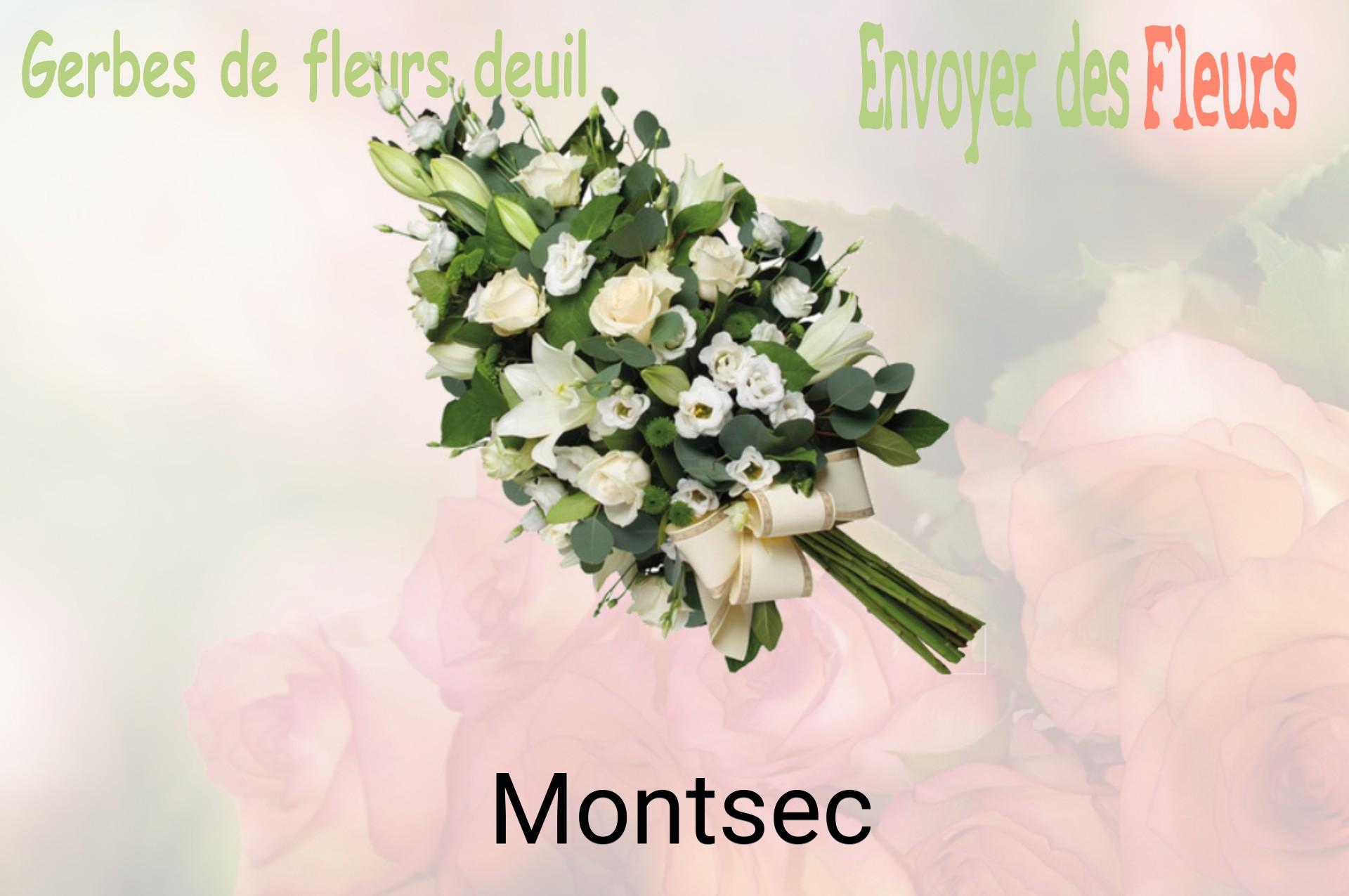Gerbe de fleurs de deuil livrée à Montsec